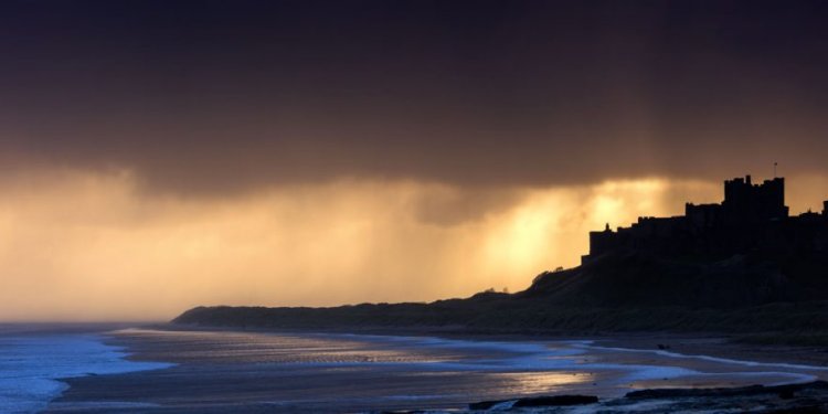 Stunning Sunrise Over Bamburgh