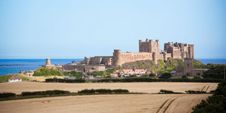 Bay of Bamburgh Castle and