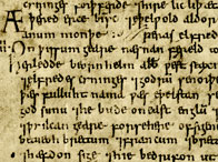 An excerpt through the 'Parker Chronicle', the oldest enduring manuscript from the 'Anglo-Saxon Chronicle' (890 AD)