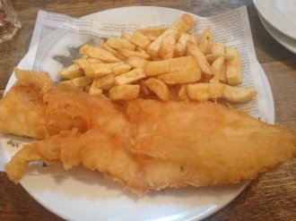 Lewis's Restaurant Seahouses - fish and chips