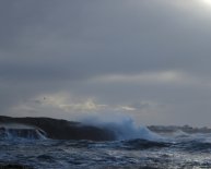 High tide Holy Island