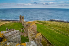 View through the gatehouse tower